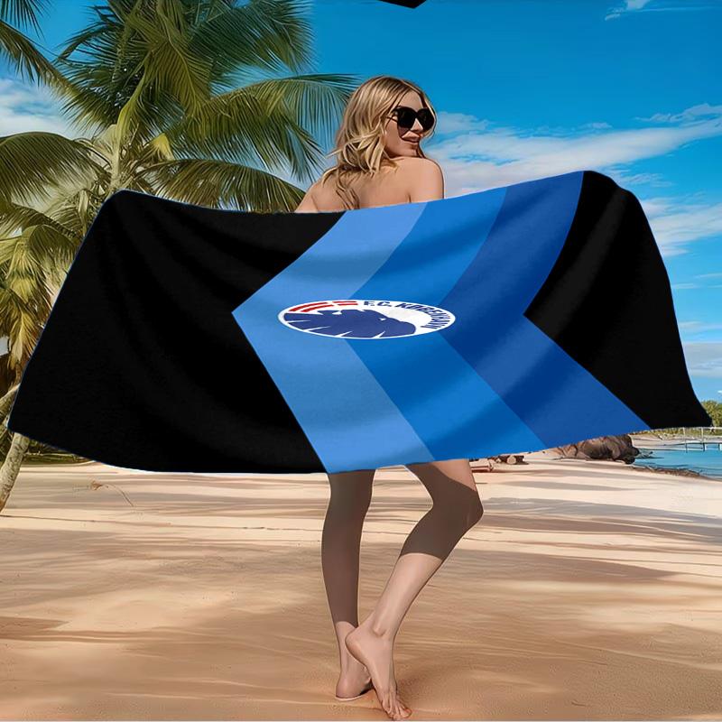 Copenhagen Lion Emblem Beach Towel Microfiber Beach Towel, Lightweight and Quick-Dry, for Summer Travel, Swimming Pool Fan Birthday Gift