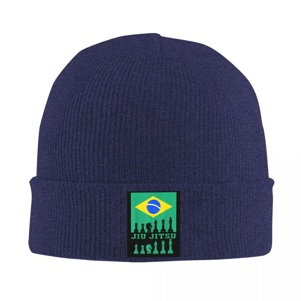 Brazilian Jiu Jitsu Flag Jiu Jitsu Chess Warm Knitted Cap Winter Knit Bonnet Hat Skullies Beanies Hip Hop Caps for Unisex