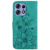 For Motorola Edge 50 5G/Edge 50 Pro 5G Case Wallet Stand Flower Imprinted Leather Cover