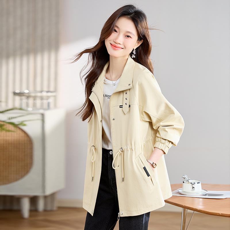 

Модный дизайн текстурированная одежда женское весеннее новое пальто средней длины по талии XL лимонно-желтый