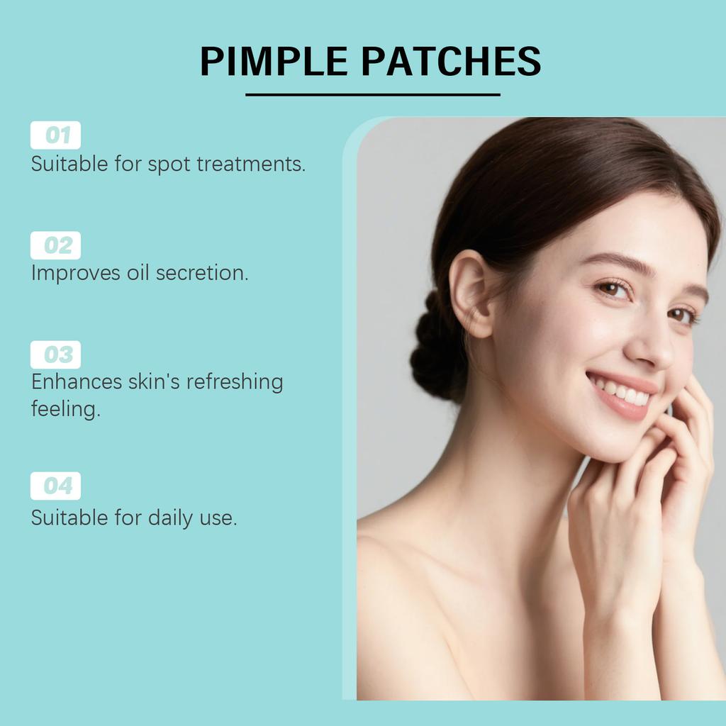 EELHOE Salicylic Acid Acne Patches Gentle Skin-Friendly Breathable Daily Isolation Face Care Pimple Patches