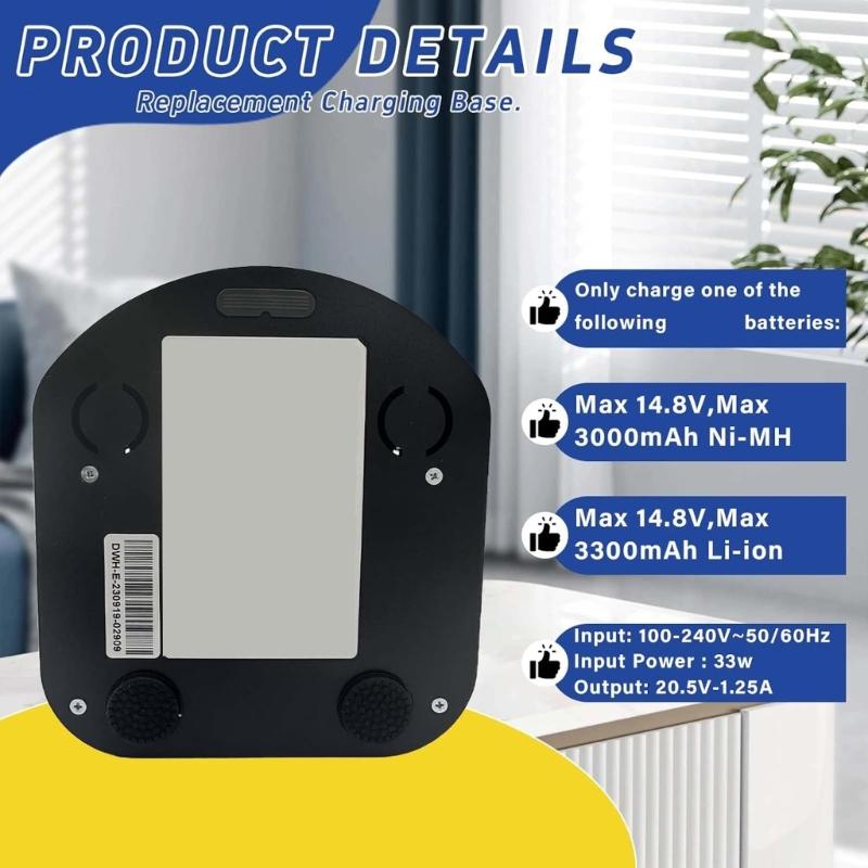High Performances Charging Base with Power Cord Vacuum Cleaner Charging Station for 500 600 700 800 900 Series