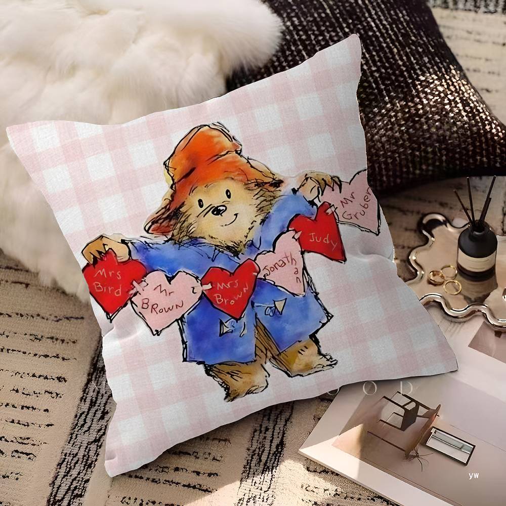 Classic Movie PpaddingtonS Pillow Gift Home Office Decoration Bedroom Sofa Car Cushion Cover Case 45x45