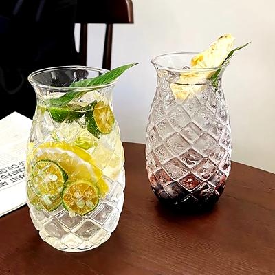 1pc Bar Cocktail Kreative Kaffee 480ml Transparent Glas Ananas Tasse Getränke Party