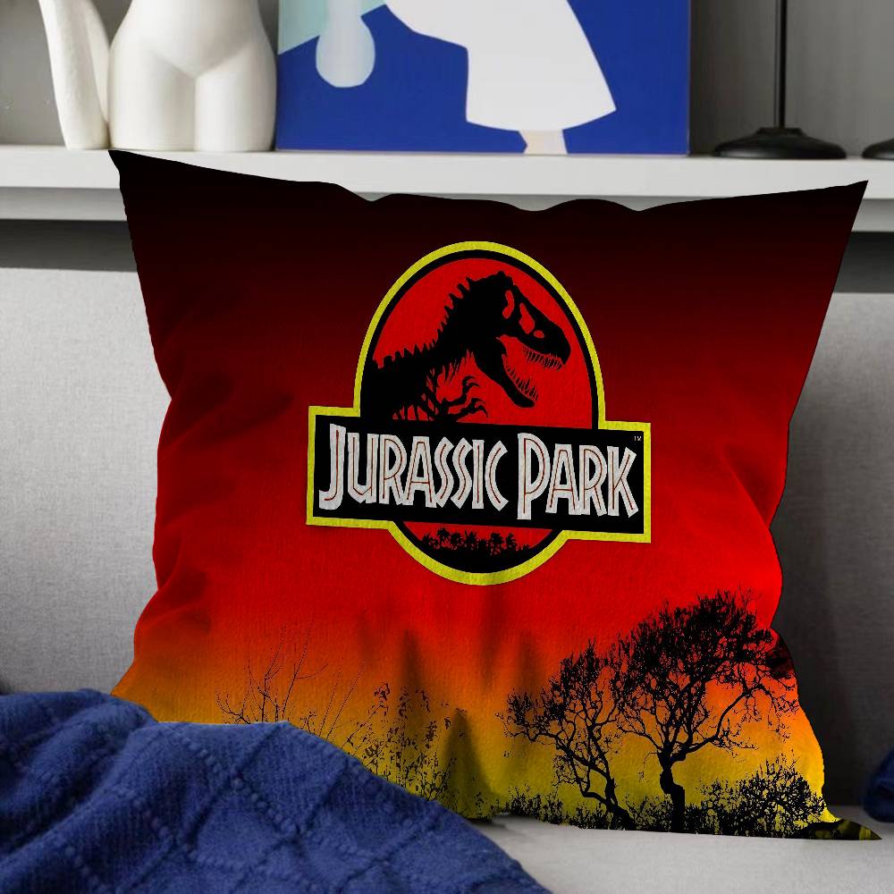 Dinosaur Cartoon Jurassic Park Pillowcase Toon Gift Cushion Cover Bedroom Home Sofa Chair Seat Decor Pillow Case