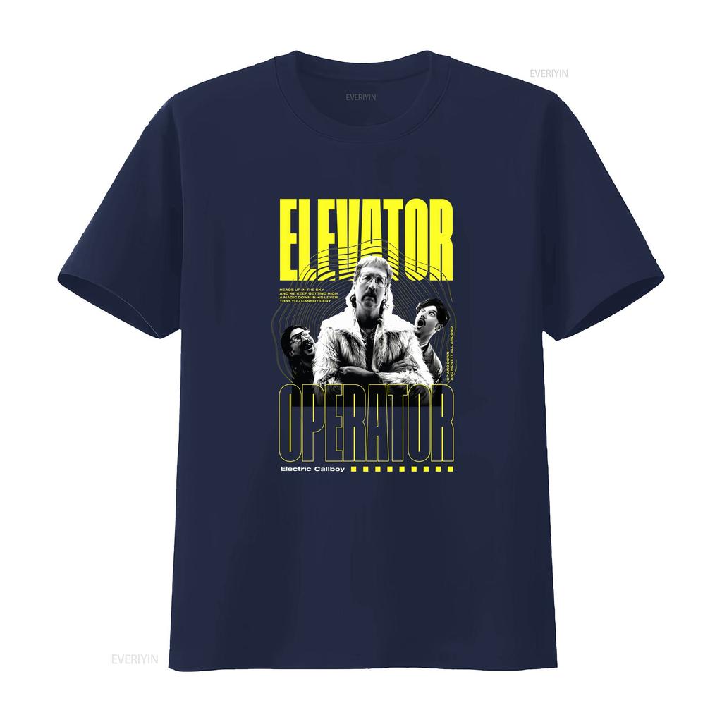 T-shirt Merch Opérateur d'Ascenseur Callboy Électrique 2025 Vintage Confortable Mode Streetwear Extensible Élégant Décontracté