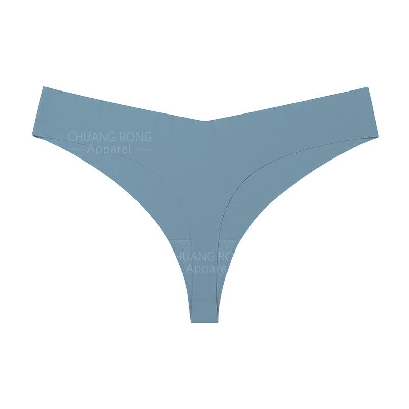 Europäische und amerikanische nahtlose Eis-Seide Sport Fitness Unterwäsche Damen Sexy Atmungsaktiv Unsichtbar Niedrige Taille Tanga Tägliches Tragen