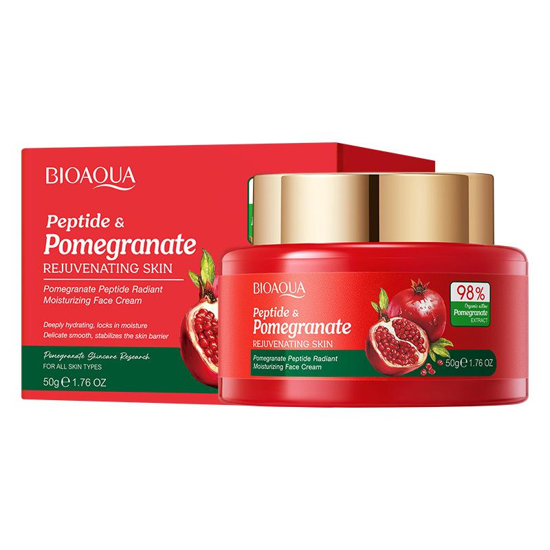 Red Pomegranate Peptide Face Cream Moisturizing Brightening Nourishing Hydrating Skin Care Facial Cream 50g 50g