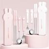 Ru Han White Rabbit Portable 3-Piece Stainless Steel Cutlery Set