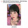 Red Velvet Carte photo d'anniversaire du Reve Festival 2022 POB KT4 AM MS MP SM SW KPOP