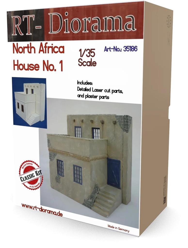 RT Diorama North African Buildings 1 Miniature Accessory RTD35186 1/35 (Scenery)