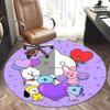 BT21 Merchandise,BTS Goods Chair Mat Round Rug Office Carpet, Non Slip, Suitable for Living Rooms, Bedrooms Decor.1205488a