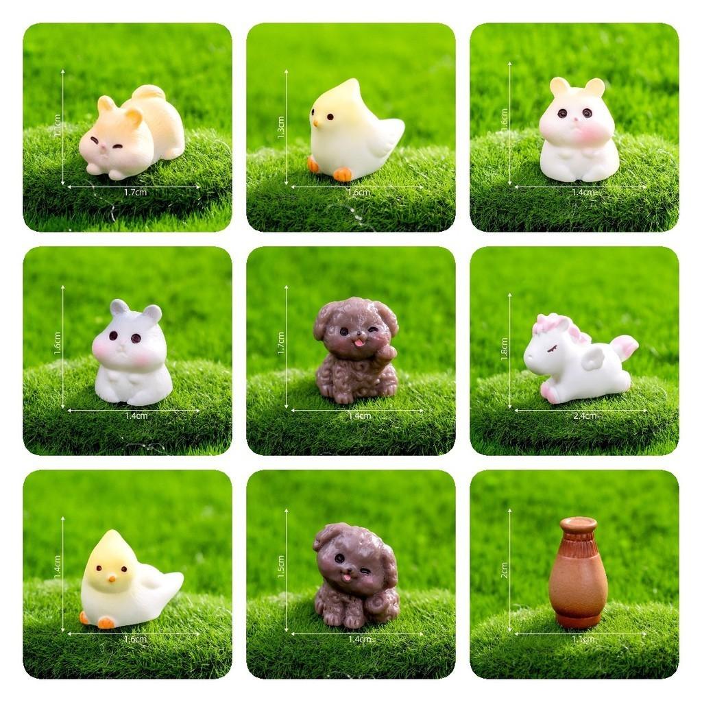 Adorable Miniature Resin Animals Perfect For Diy Garden Decor And Accessories