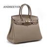 ANDSEEYOU Top Grain Cowhide Birkin Style Handbag