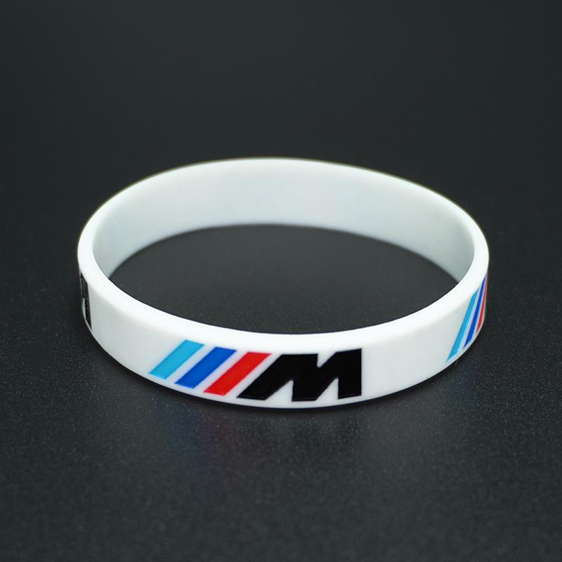 

M Power Silicone Rubber Wristband Flexible Bracelet Sports Bangle For BMW M Emblem M3 M5 X1 X3 X5 X6 E46 E39 E36 E60 Seires