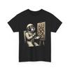 Unisex Adult T Shirt Monkey Astronaut Artist Painting Abstract Monkey Zoo Tee
