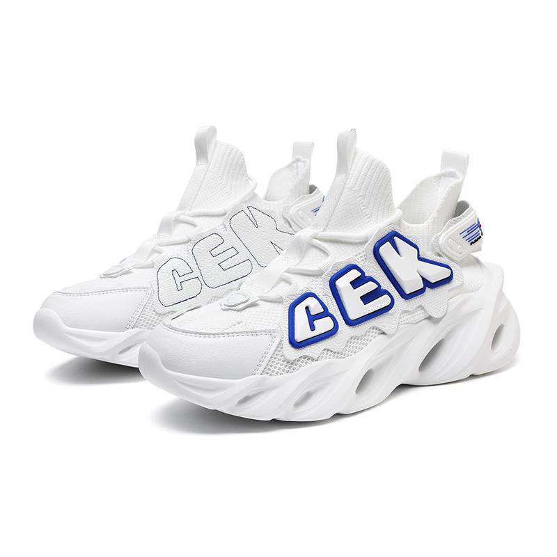 

Мужские кроссовки в тренде, дышащие, легкие, модные, для бега, нескользящие, мягкие, удобные, обувь для спорта на открытом воздухе для мужчин 36 белый