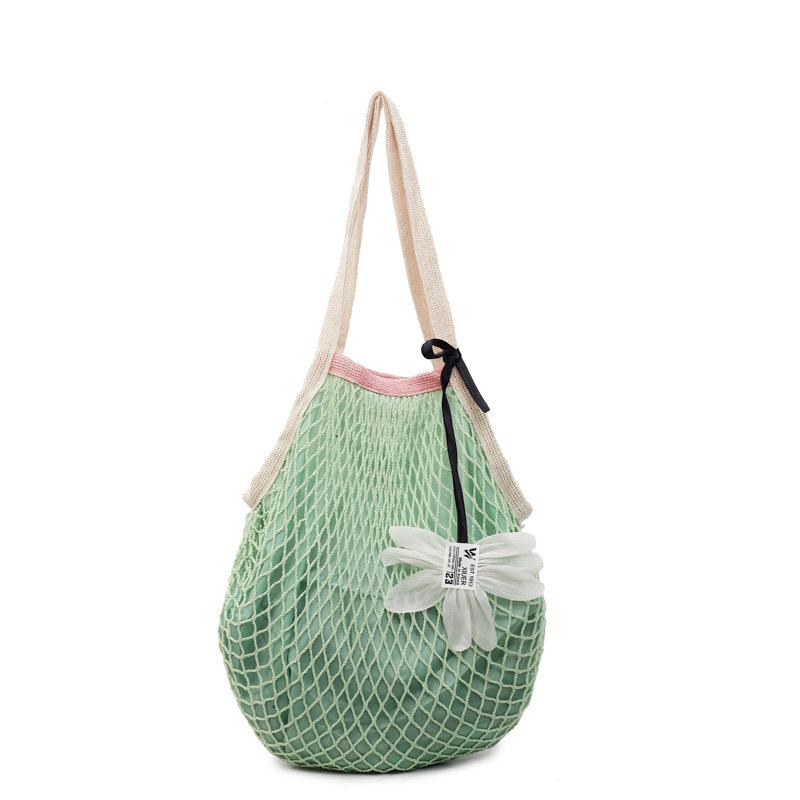 Hollow-out Large-capacity Shoulder Bag New Knitted Underarm Bag