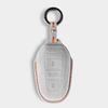 Alcantara Car Key Case Cover Shell Remote Buttons For Peugeot 408 508 3008 5008 2008 Suede Keychain Protectors Accessories