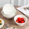 Ins Style White Ceramic High-Temperature Rice & Ramen Bowl