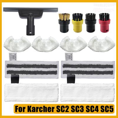 Für Karcher EasyFix SC2 SC3 SC4 SC5 Handstaubsauger Teile Mikrofaser Dampfwischmopp Lappen Wischmopp-Pads Glasabzieher Bürstenkopf
