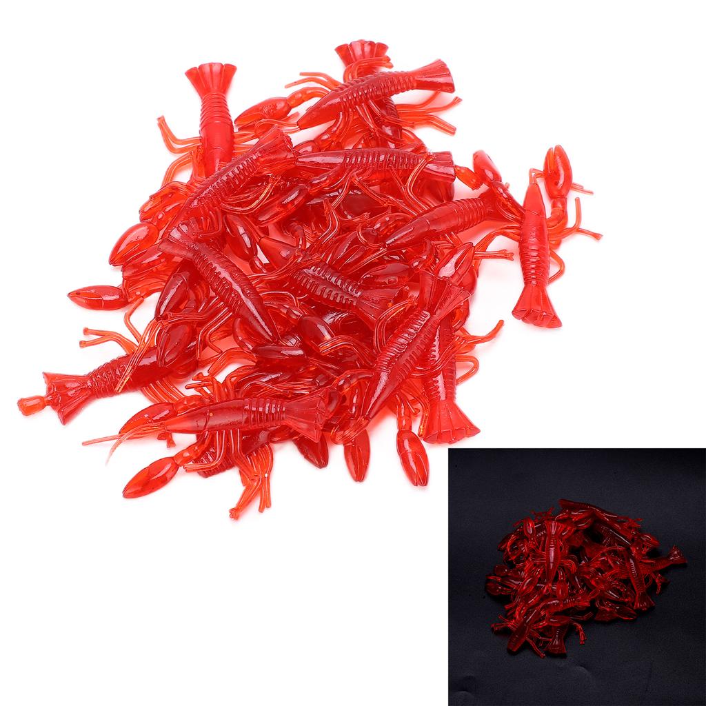 Fishing Shrimps Lures Glowing Luminous Soft   Lifelike Silicone Shirmps Bait