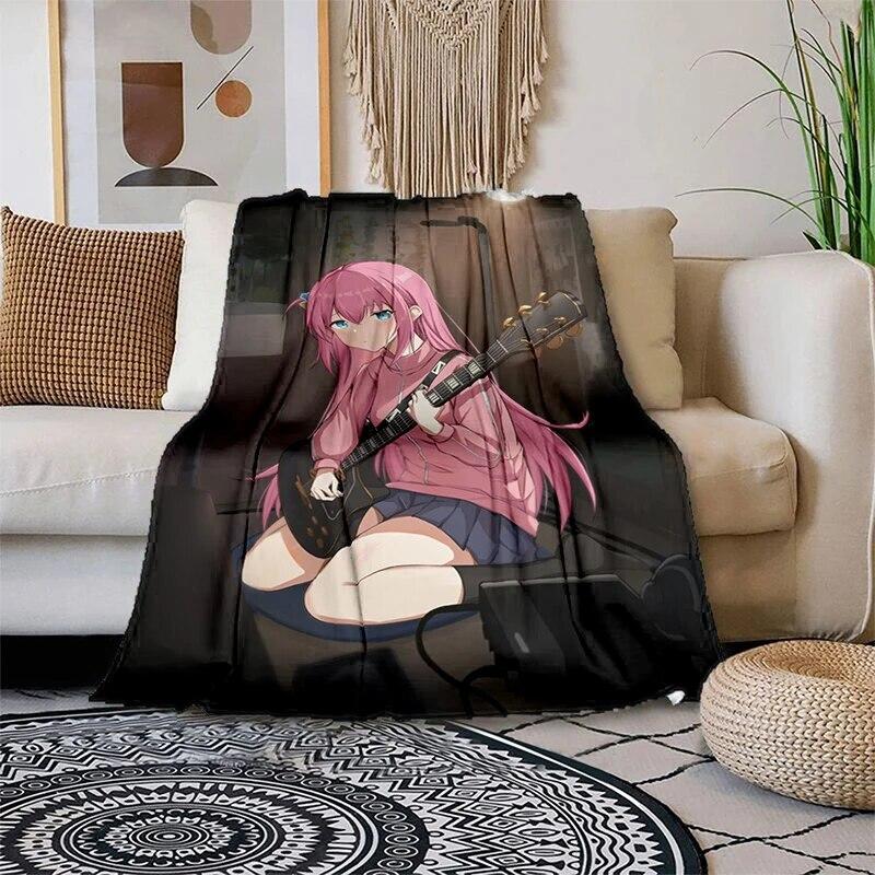 Lonely Rock Cartoon Plush Bed Throwing Cartoon Picnic Thin Blankets Modern Flannel Blanket Cover Gedruckt Bettdecke Geschenk