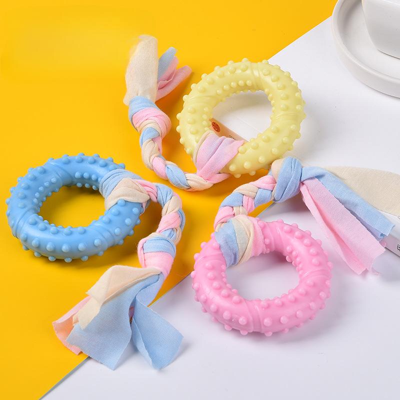 Kauspielzeug für Hunde, Gummiknochen, Spielzeug für aggressive Kauer, Hundezahnbürste, Zahnpflege für Hunde und Welpen, Haustierzubehör