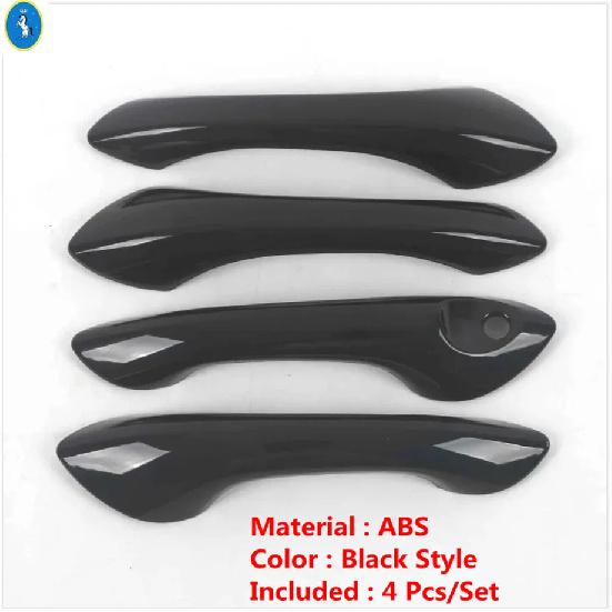 Side Door Handle / Door Handle Bowl Cover Trims For Chevrolet Tracker Trax  2024 Black/Carbon Fiber/Shiny Style Accessories