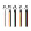 M12 Waterproof Aviation Plug Cable: 2P-6P Multi-Core Sensor Connection with Flange Mount M/F Connector.