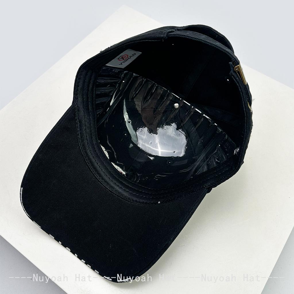 And Women Design Style Letter Prints Embroidery Ripple Baseball Caps Sun Protection Personalized All-Match Street Style Peaked Hats Fashion Niche