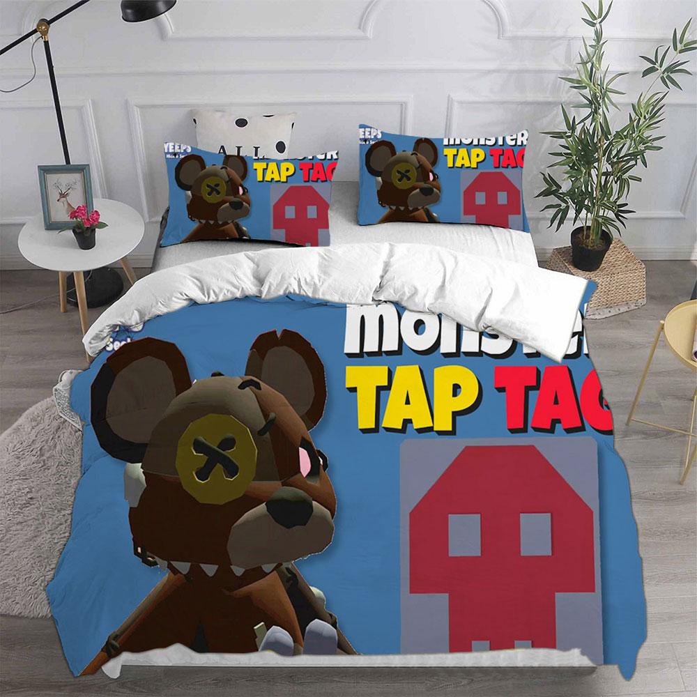 Game Yeeps: Hide and Seek Bedding Sets Bed Cover Comforter Duvet Cover Pillow Case 2-3 Pieces Sets Kids Adult Bedroom Decoration