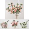 Realistic Rose Bouquet Artificial Flower For Home Decor And Photography Prop