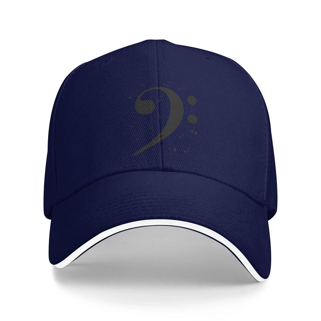 Bass Clef Music Logo Sun Baseball Cap Musical Style FA Spring Fashion Trucker Hat For Men Women Hiking Fishing Baseball Caps