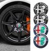 Autocollants de Voiture Pour Cache-moyeu de Roue de Voiture Alfa Romeo Autocollants Emblème Métallique Pour Alfa Romeo Giulietta GT 159 147 156 Mito Brera Gi