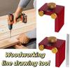 Adjustable Scribing Positioning Block T-Type Scribing Ruler Woodworking Scriber  DIY