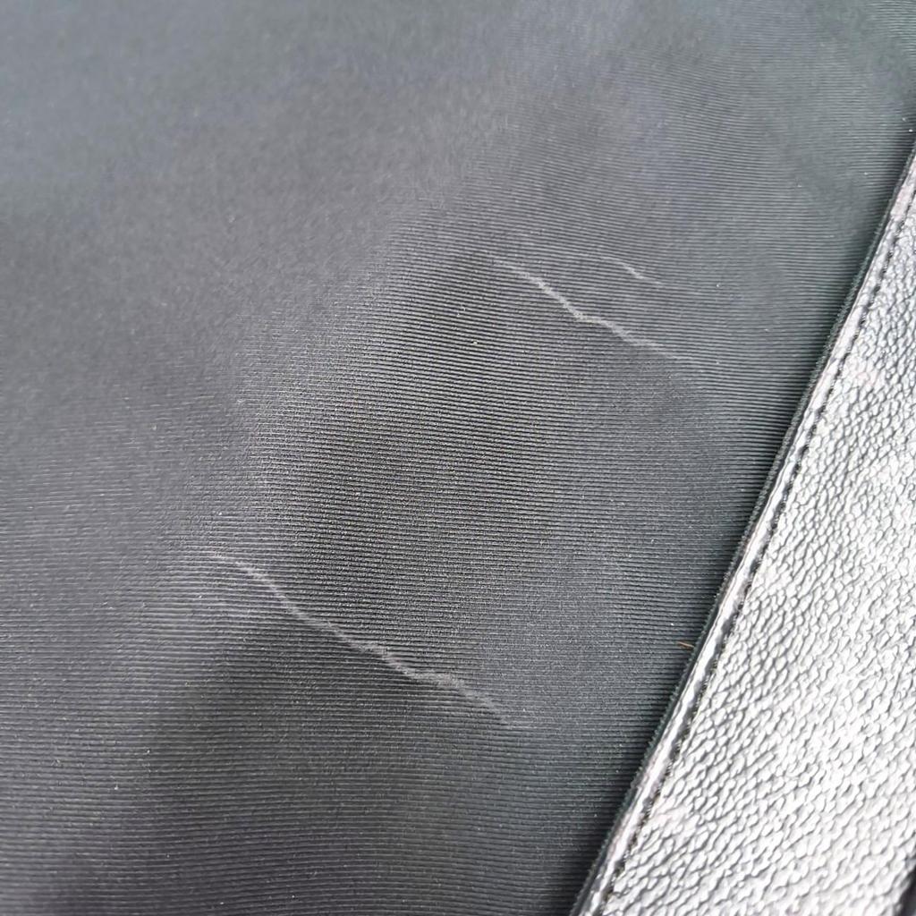 [Pre-Owned] District Mm Monogram Canvas Leather Commuter Briefcase Laptop Bag - Good #JS6989