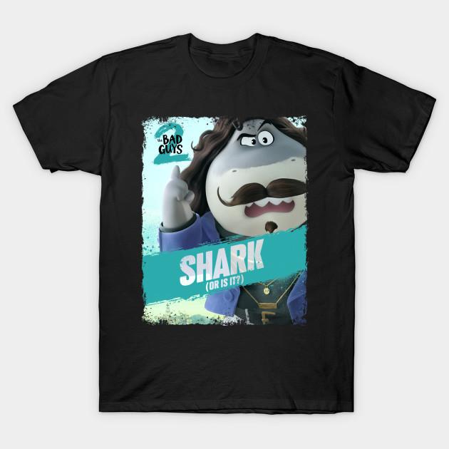 

Men Black Print T-shirt The Bad Guys 2 Animation Movie No-Cut Transfer Paper Print Cotton Tshirt S