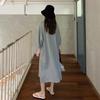 Women's Plus Size Short Sleeve Cotton T-Shirt Dress - Casual, Loose, Knee-Length, Slimming, Summer Wear, Maternity Friendly.