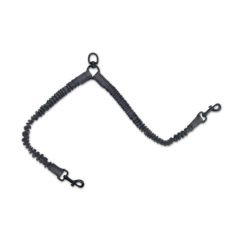 Popular pet products Reflective double-ended leash Dog one-to-two retractable reflective dog leash