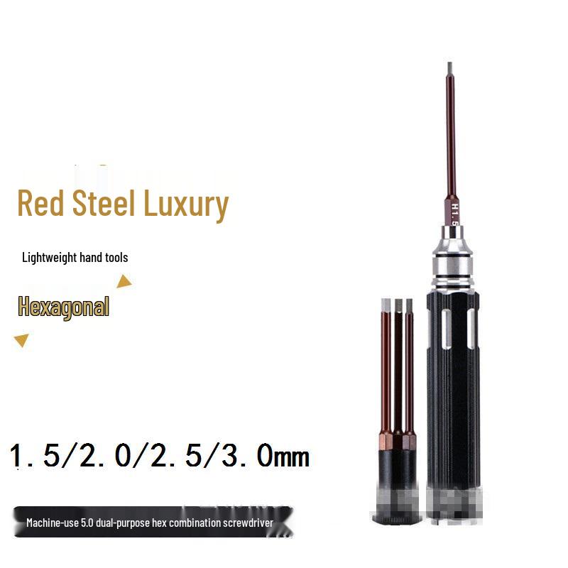 Hex Key Wrench & Screwdriver Set with Handle for Model Aircraft, Drone, and Machine Repair