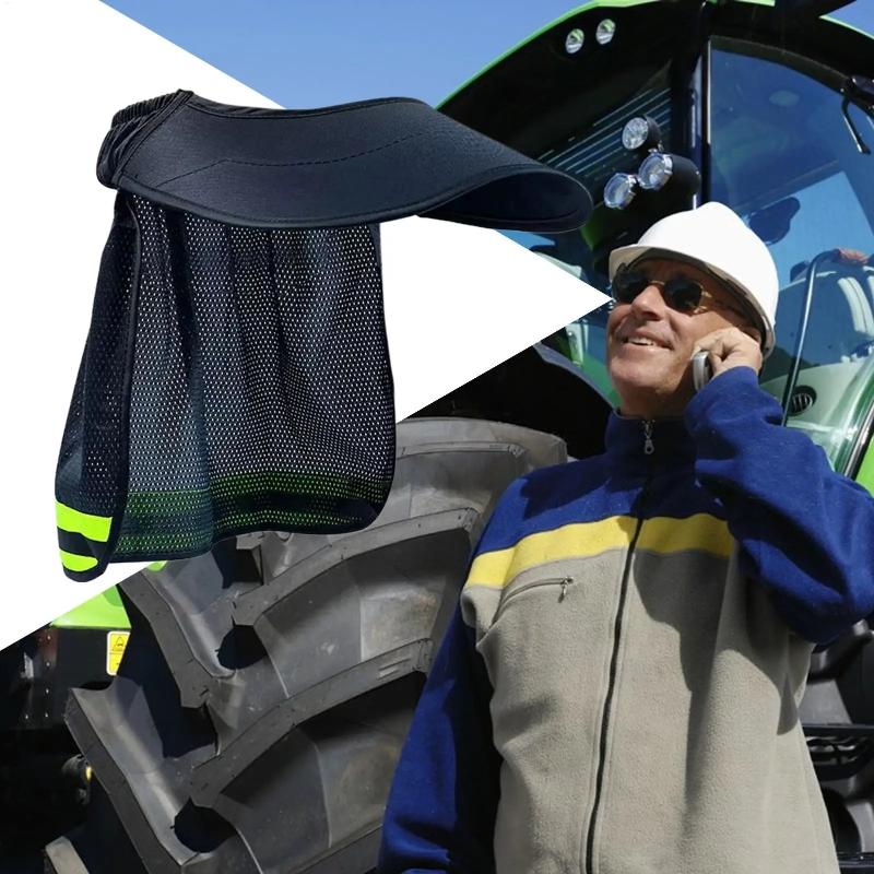 Hard Hat Sun Shield UV Protection Breathable Mesh Safety Helmet Sunshade for Industrial Outdoor Workers