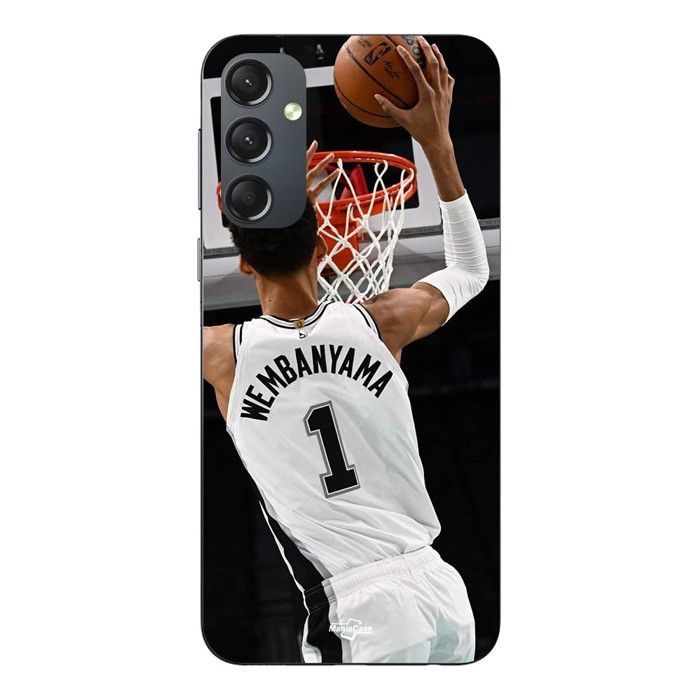 Coque Pour Samsung Galaxy S25 FE Victor Wembanyama n°1 San Antonio Spurs Dunk Maniacase