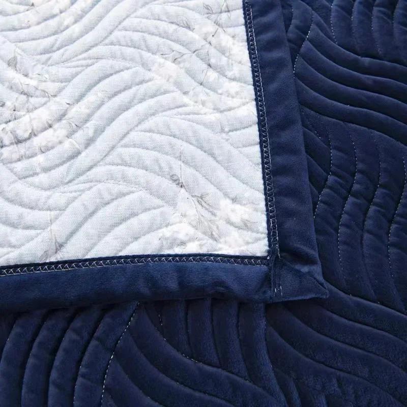 Couette ultra douce de qualité supérieure pour toutes les saisons, couvre-lit matelassé en velours doux, drap de lit léger et respirant