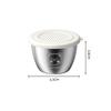 50ml Snack Dish Stainless Steel Sauce Cup with Sealed Lid Kitchen Tableware Sushi Mustard Seasoning Box Dipping Sauce Plates