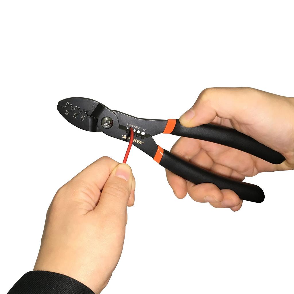 Fujiya FA203 Mini Electrician's Pliers (for Faston Terminals)