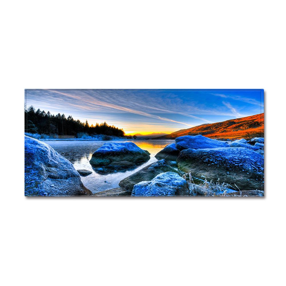 Scenic Door Mat Kitchen Dirt-Resistant Long Absorbent Non-Slip Foot Mat Bedroom Living Room Carpet Floor Mat