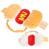 Cotton Yellow Pet Hot Dog Dress Hamburger Clothing Warm Clothes Supplies for Dogs