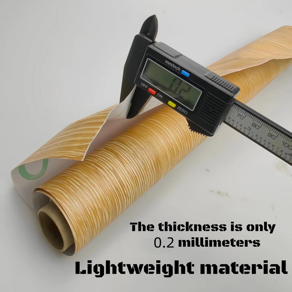 1Roll Peel and Stick Floor sticker Natural Wood Grain Appearance Self Adhesive Scratch Prevention Suitable for Kit