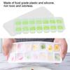 2pcs Removable Lid Ice Cube Tray Food Grade Silicone Freezer Ice Mold Stackable Ice Cube Mold  Home